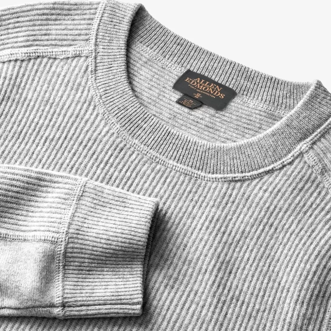 APPAREL & ACCESSORIES Allen Edmonds Shirts & Sweaters | Allen Edmonds Apparel* Wool-cashmere Crewneck Sweater Grey