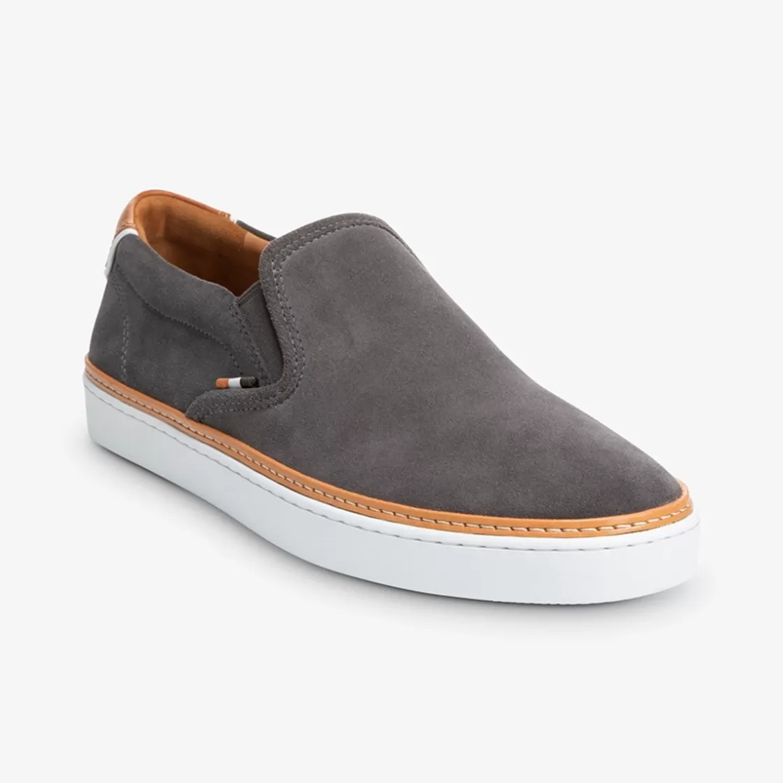 SHOES Allen Edmonds Casual Shoes | Sneakers | Casual Sneakers | Slip On Sneakers*Alpha Suede Slip-on Sneaker Magnet Grey