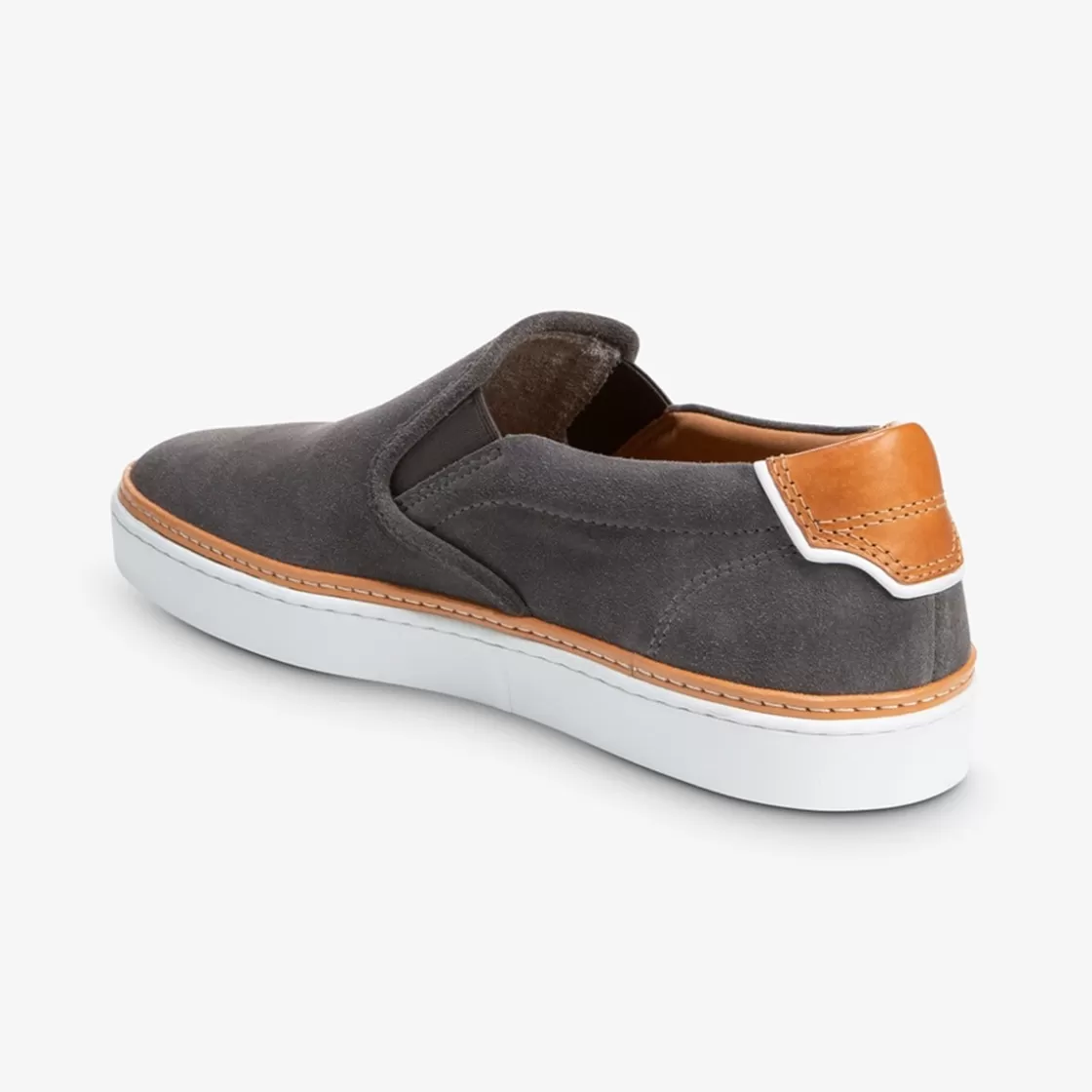 SHOES Allen Edmonds Casual Shoes | Sneakers | Casual Sneakers | Slip On Sneakers*Alpha Suede Slip-on Sneaker Magnet Grey