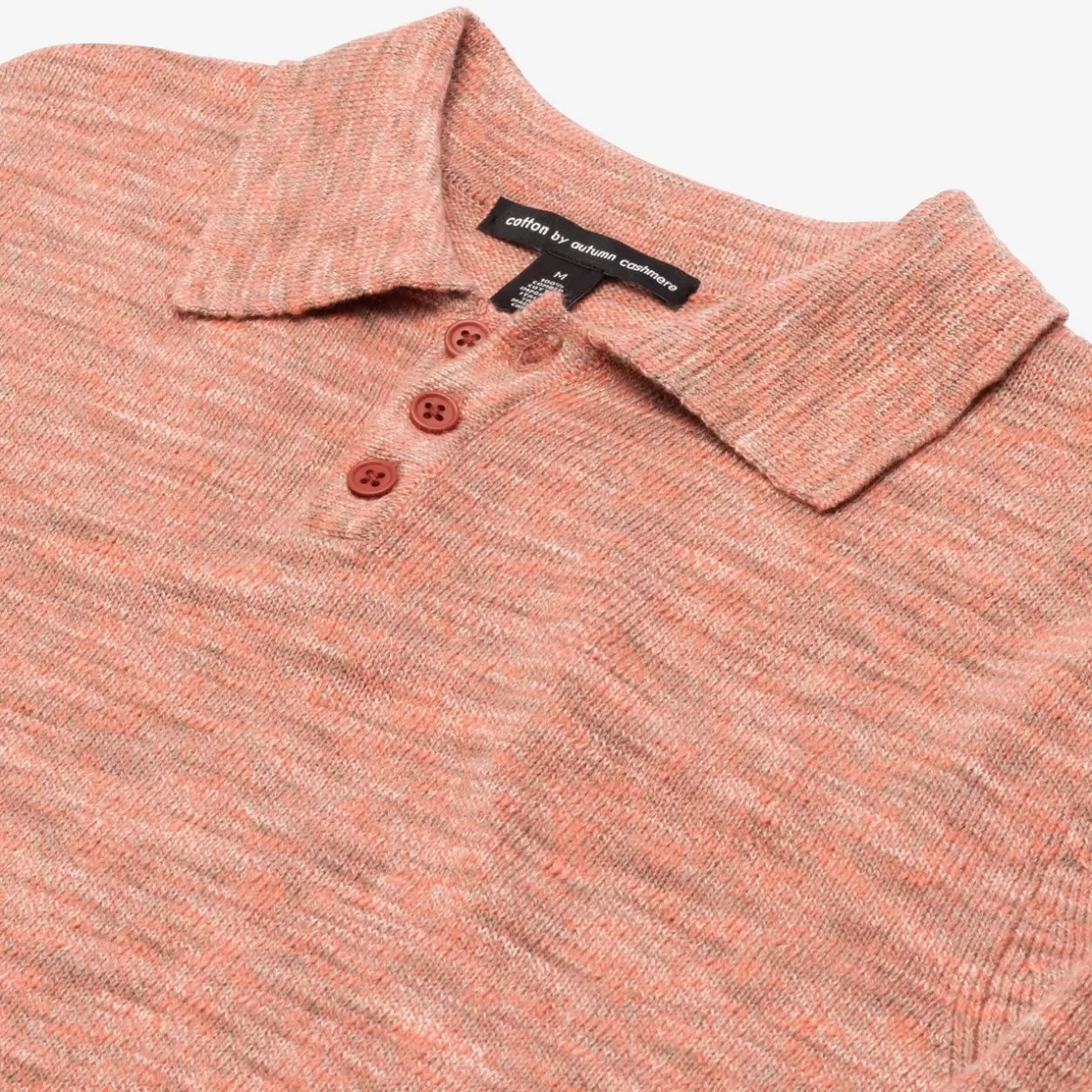 APPAREL & ACCESSORIES Allen Edmonds Shirts & Sweaters*Autumn Cashmere Cotton Knit Polo Orange