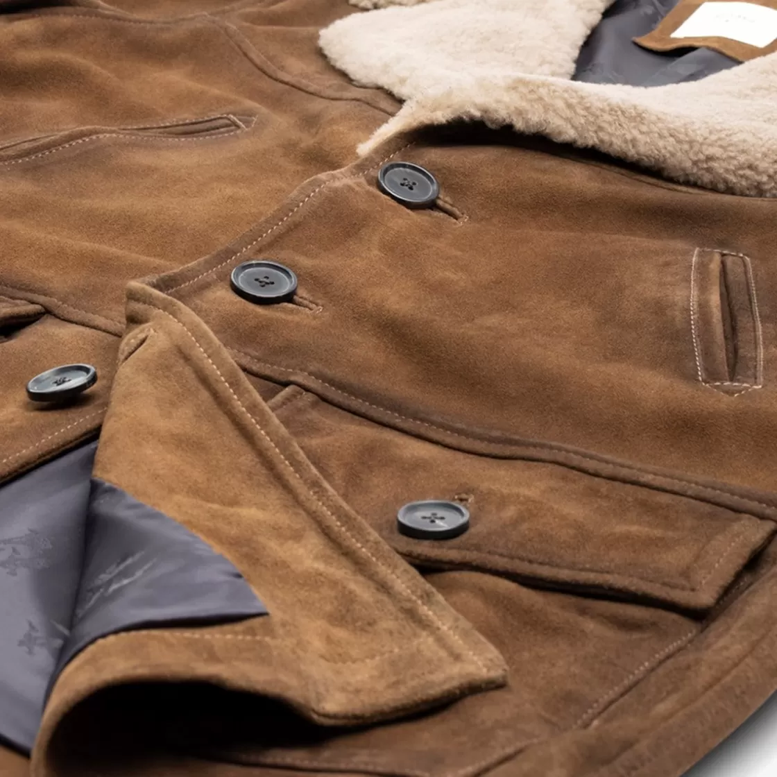 APPAREL & ACCESSORIES Allen Edmonds Outerwear & Vests | Billy Reid*Billy Reid Bruce Coat Brown