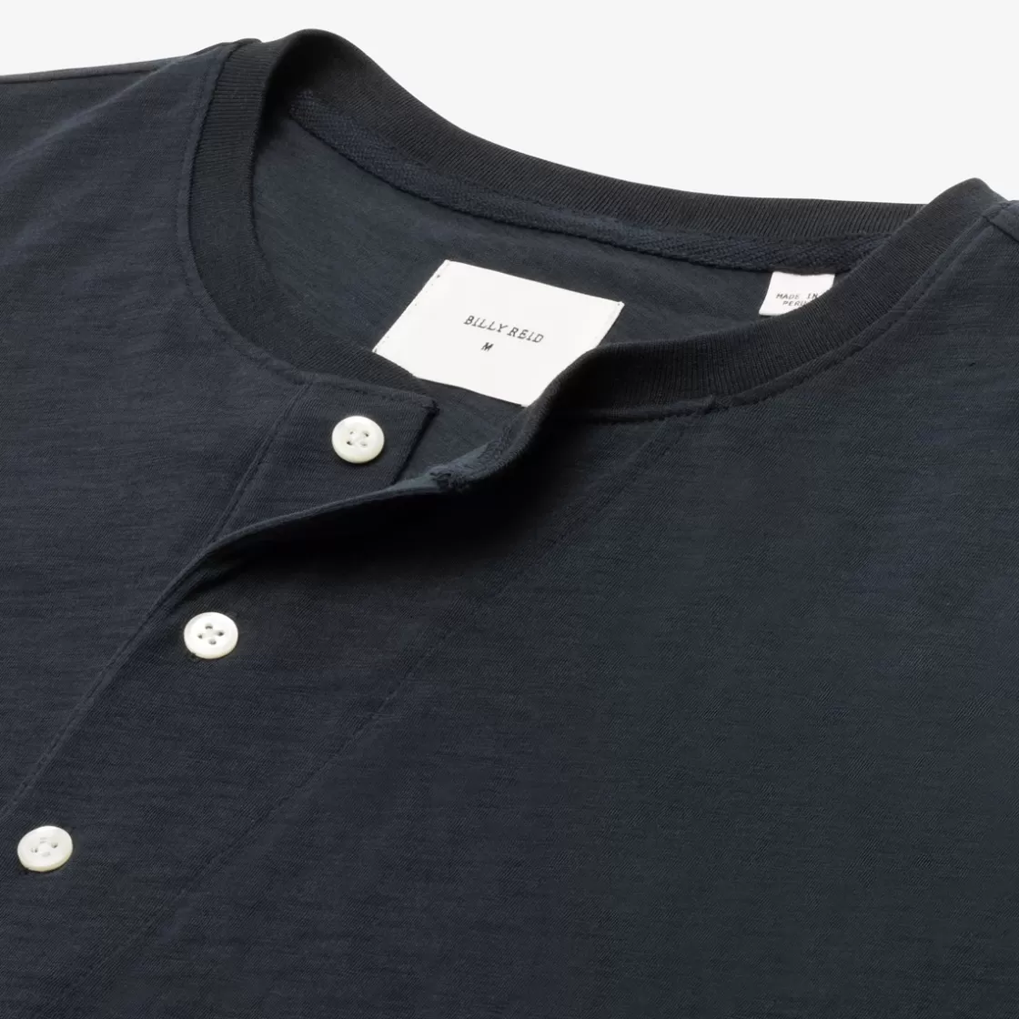 APPAREL & ACCESSORIES Allen Edmonds Billy Reid*Billy Reid Organic Cotton Henley Navy