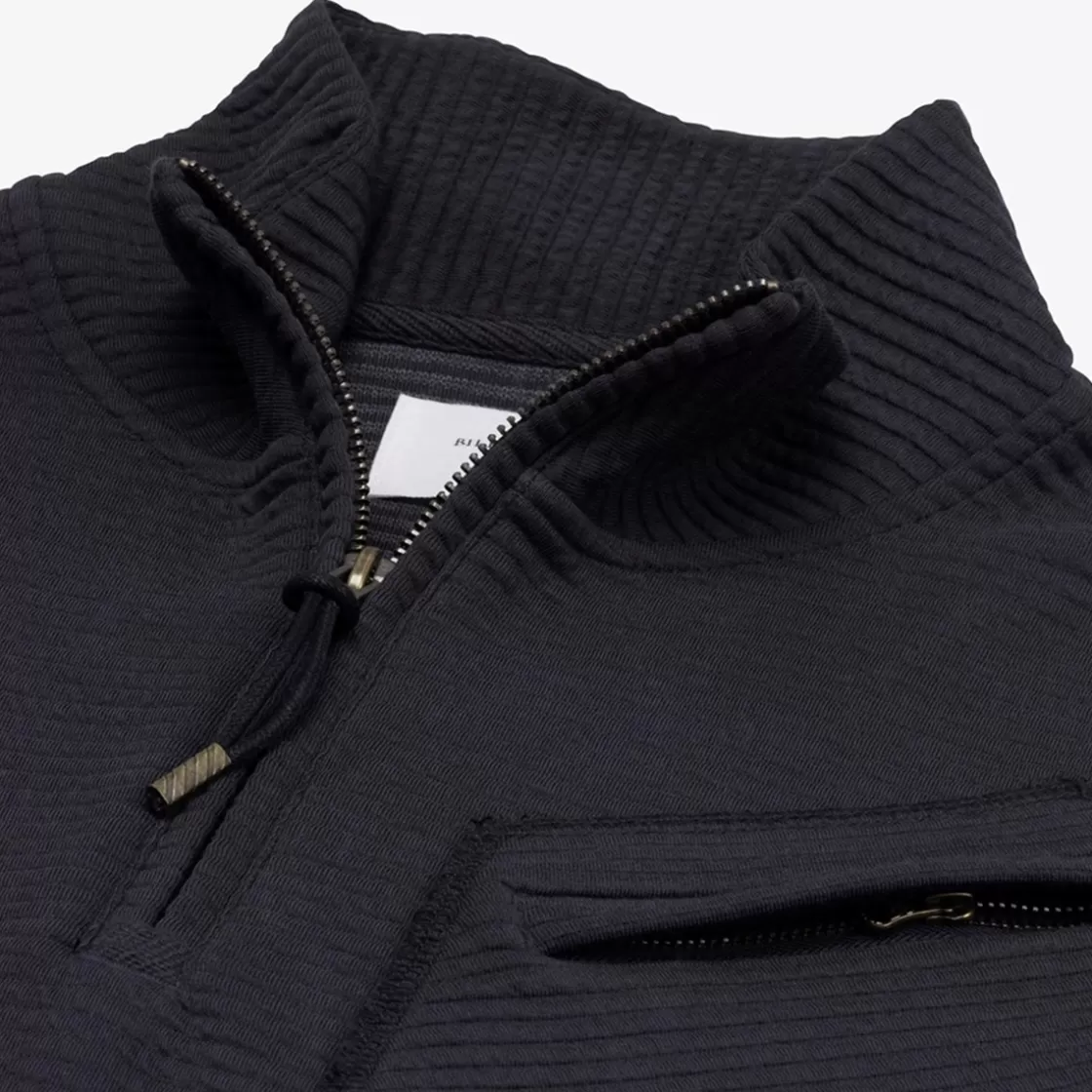 APPAREL & ACCESSORIES Allen Edmonds Shirts & Sweaters*Billy Reid Quilted Half-zip Pullover Navy