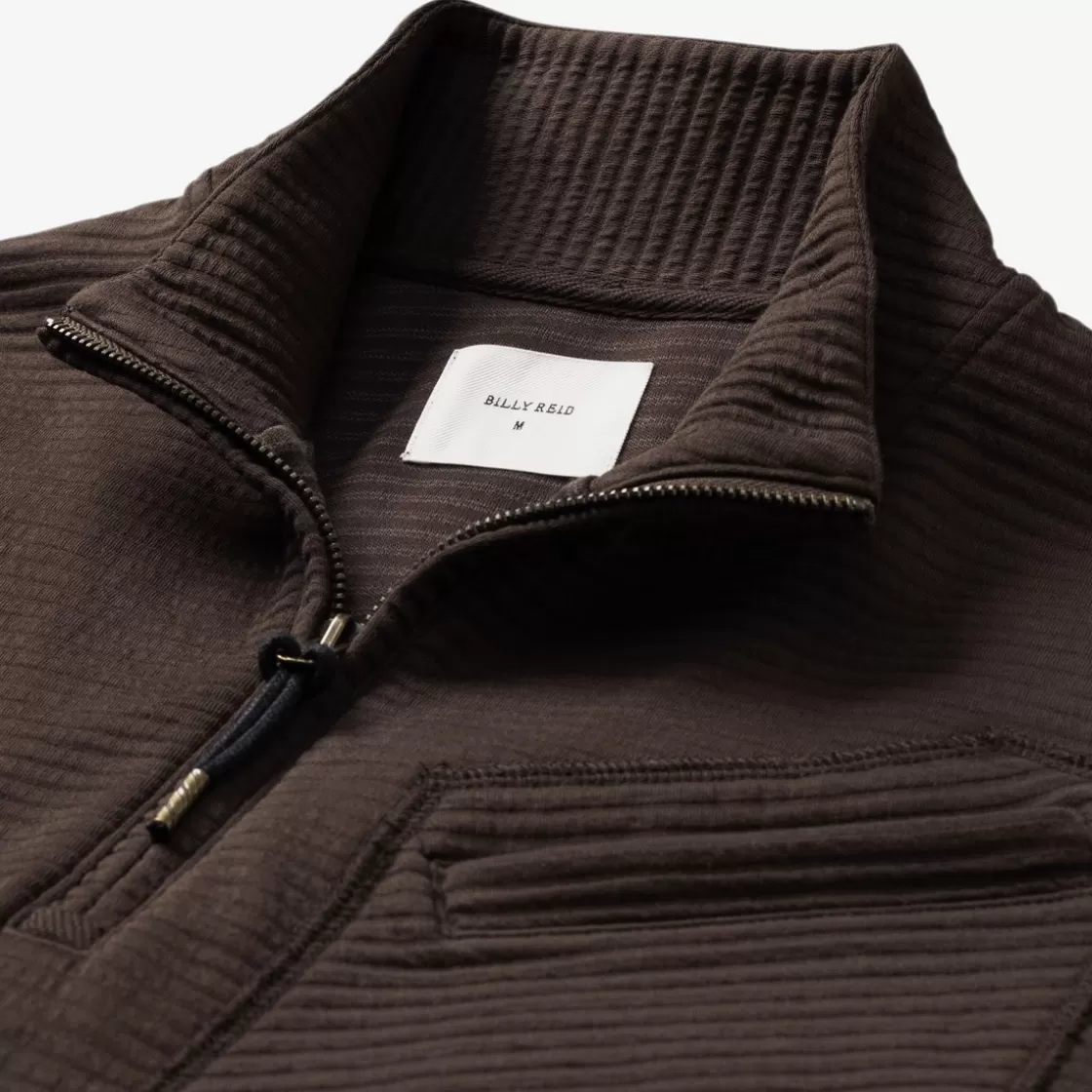 APPAREL & ACCESSORIES Allen Edmonds Billy Reid*Billy Reid Quilted Half-zip Pullover Brown