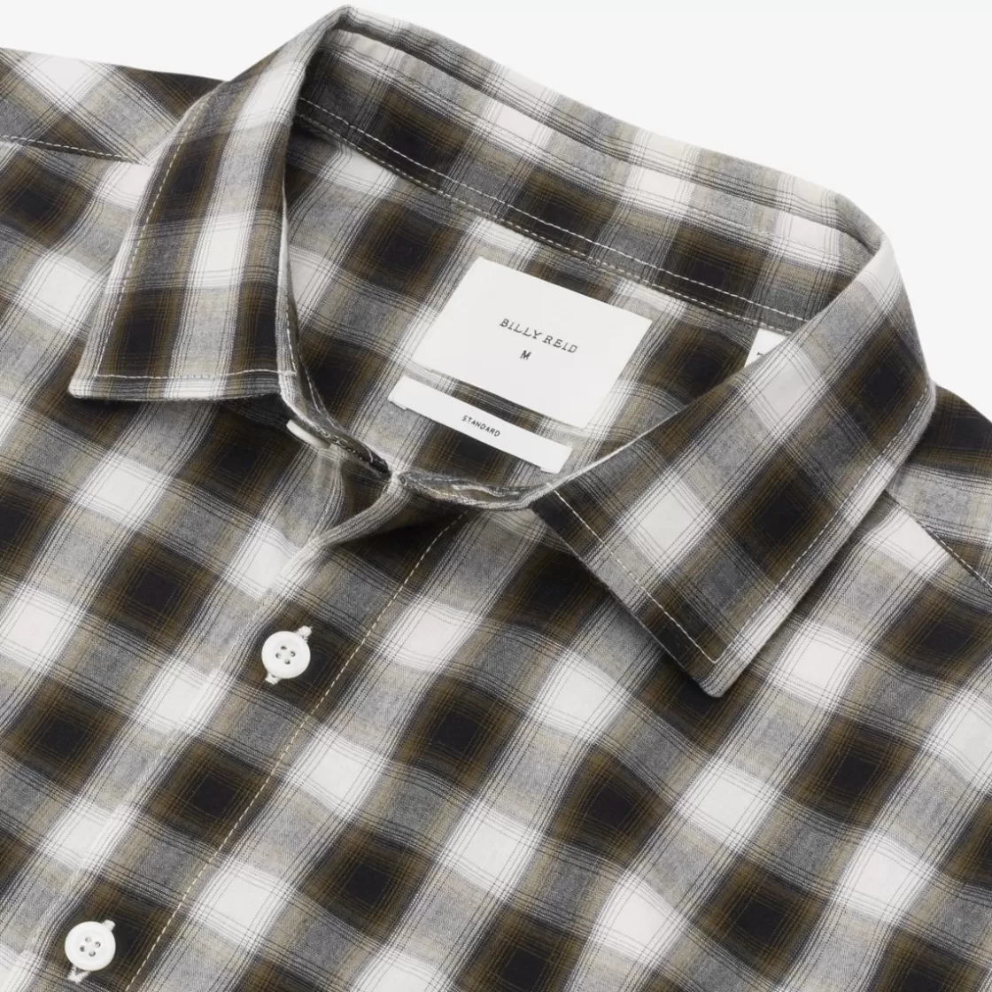 APPAREL & ACCESSORIES Allen Edmonds Shirts & Sweaters | Billy Reid*Billy Reid Shadow Plaid Tuscumbia Shirt Black