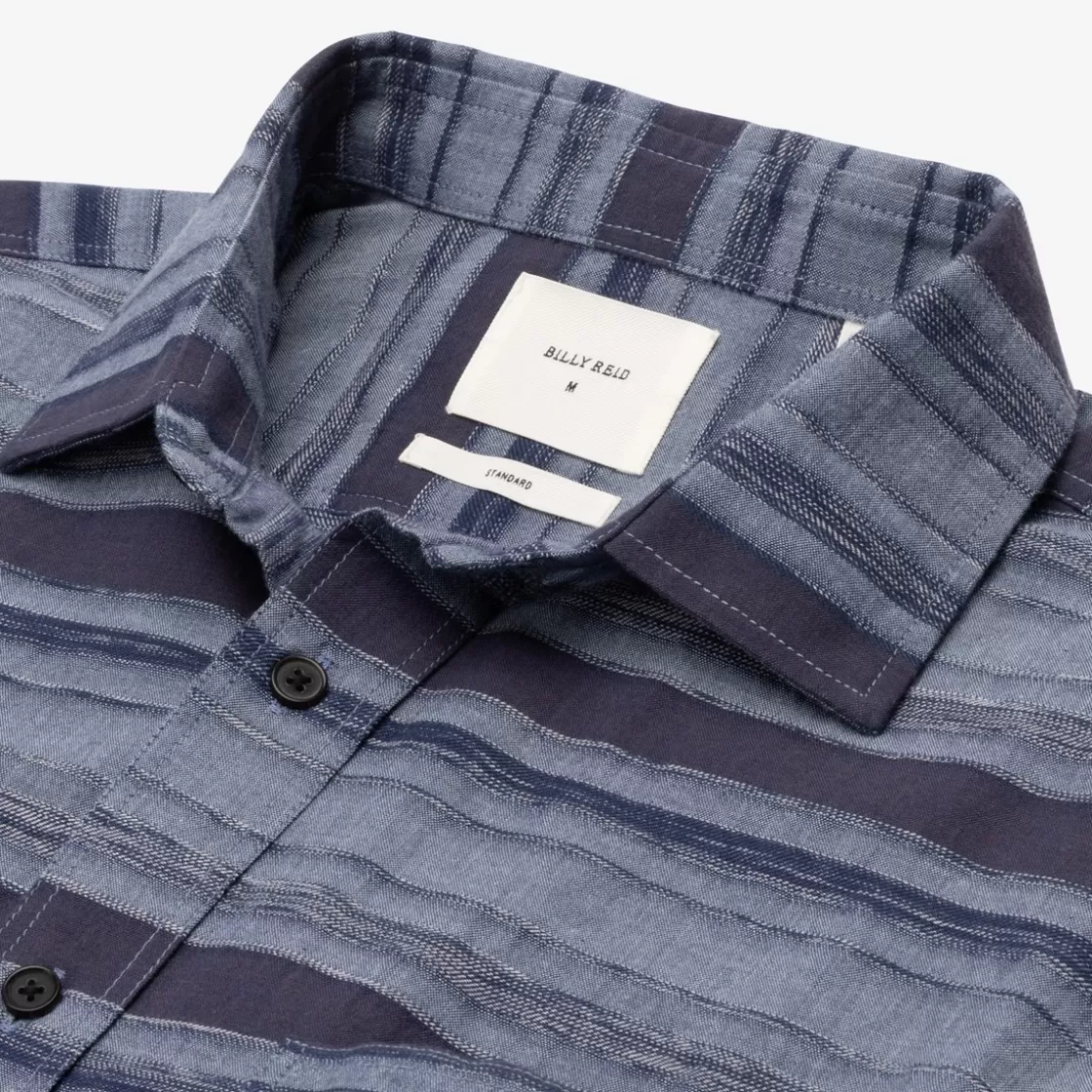 APPAREL & ACCESSORIES Allen Edmonds Shirts & Sweaters | Billy Reid*Billy Reid Treme Block Shirt Navy