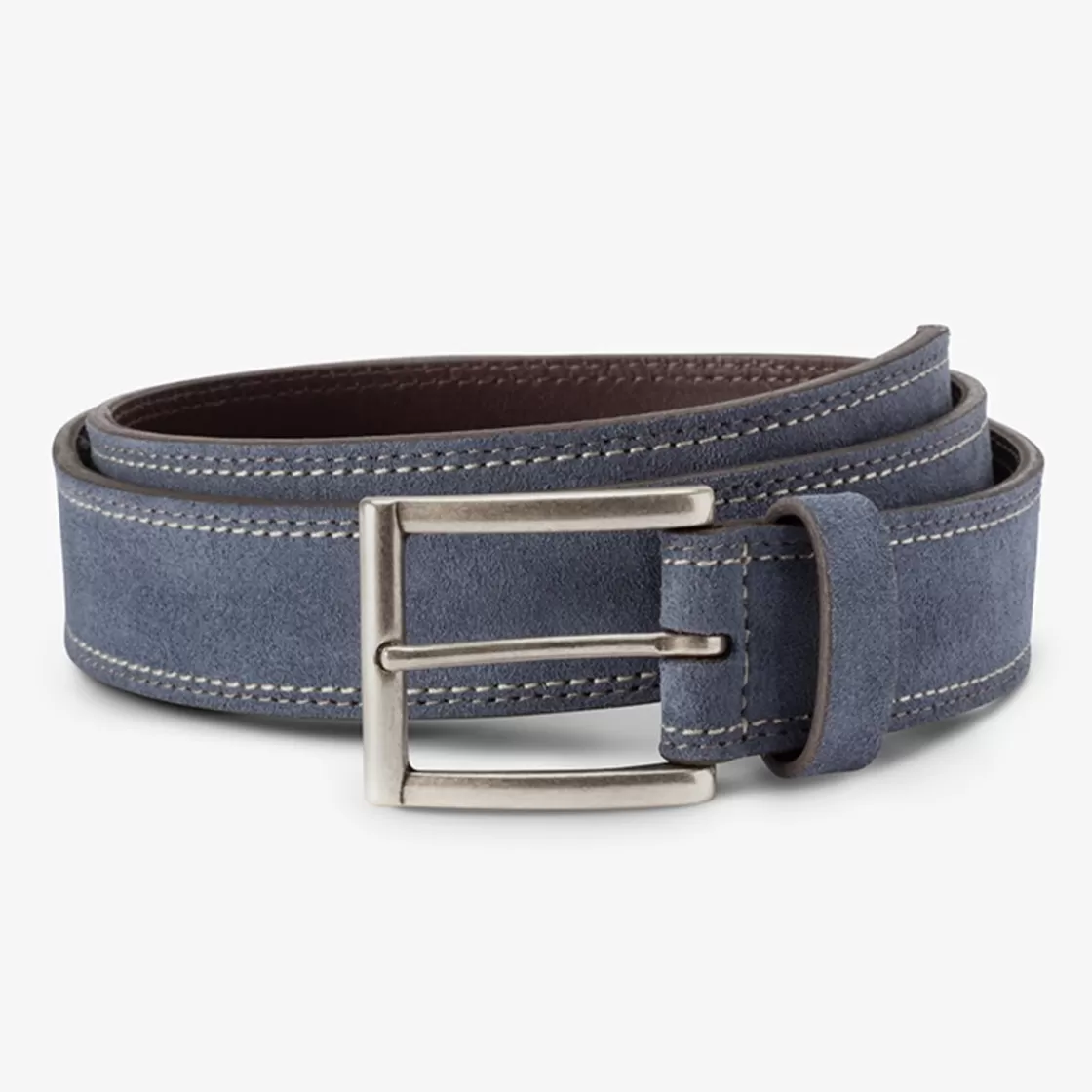 APPAREL & ACCESSORIES Allen Edmonds Dress Belts*Bourbon Street Suede Dress Belt  Denim Blue