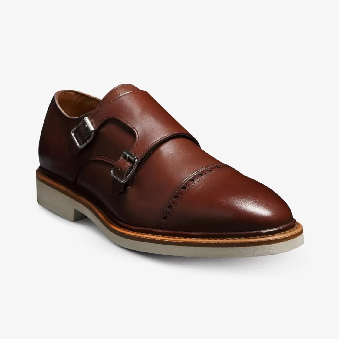 SHOES Allen Edmonds Monk Straps*Charles Double Monk Strap Dark Chili Leather