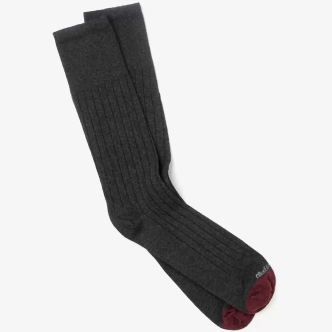 APPAREL & ACCESSORIES Allen Edmonds Socks*Cotton Rib Dress Sock Charcoal Grey