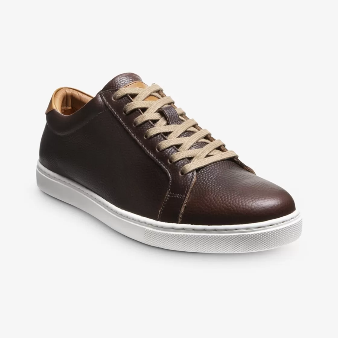 SHOES | SHOE CARE Allen Edmonds Casual Shoes | Sneakers | Casual Sneakers | Recraftable Shoe*Courtside Football Grain Lace-up Sneaker Brown