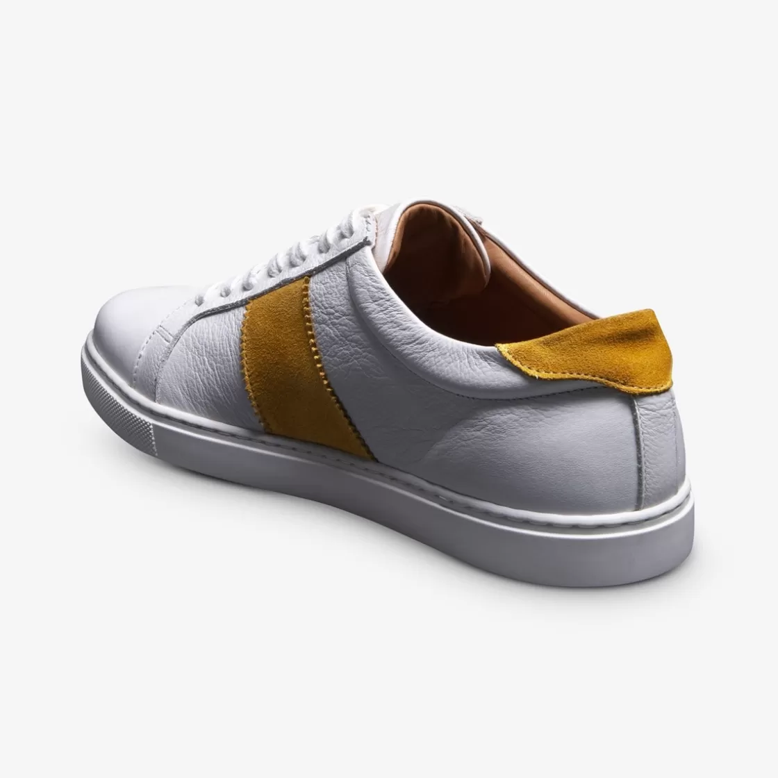 SHOES | SHOE CARE Allen Edmonds Casual Shoes | Sneakers | Casual Sneakers | White Sneakers | Recraftable Shoe*Courtside Sport Lace-up Sneaker White/Yellow