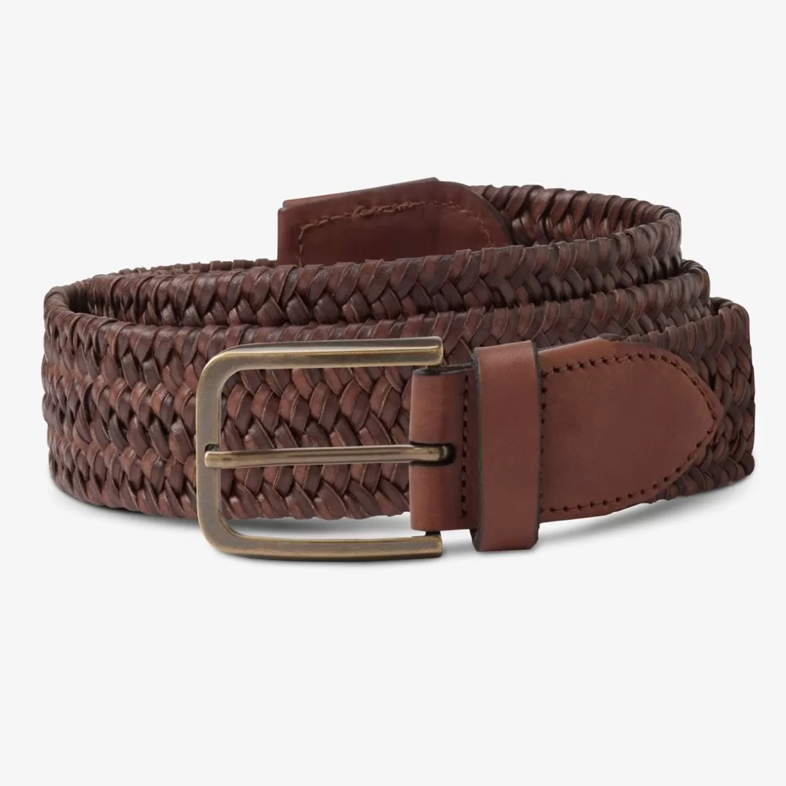 APPAREL & ACCESSORIES Allen Edmonds Dress Belts*Cross Street Casual Belt Brown Leather