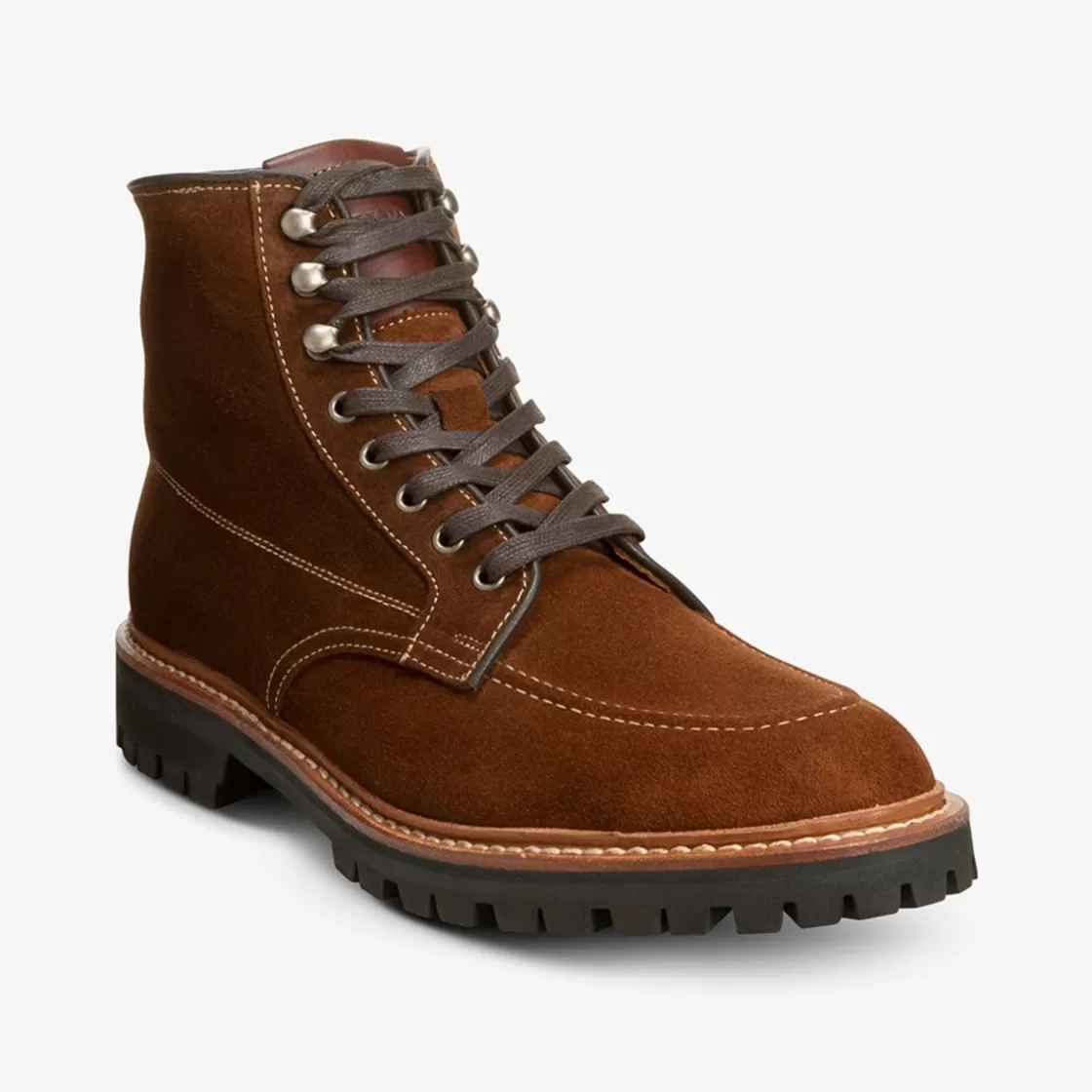 SHOES Allen Edmonds Weatherproof Shoes | Lace Up Boots | Combat Boots*Freeport Suede Weatherproof Lug Boot Snuff Brown