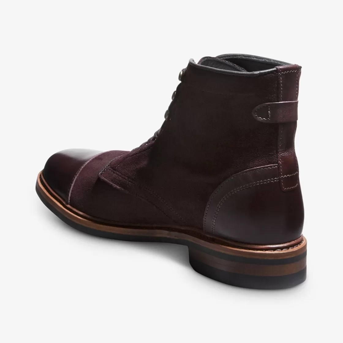 SHOES Allen Edmonds Dress Boots | Lace Up Boots*Landon Cap-toe Boot Burgundy Suede