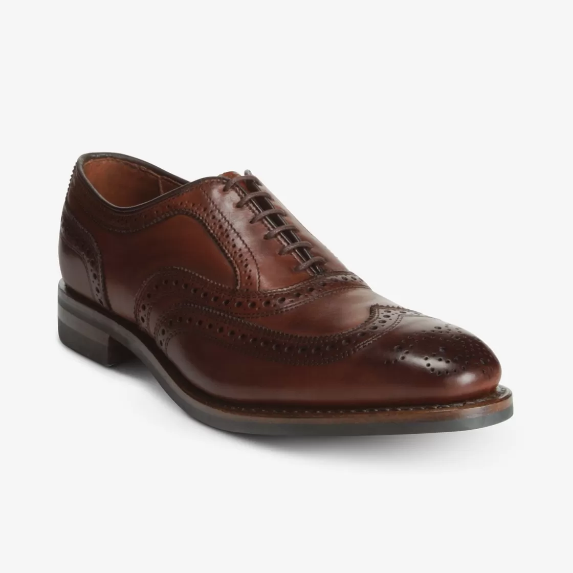 SHOES | SHOE CARE Allen Edmonds Oxfords | Wingtips | Recraftable Shoe*McAllister Wingtip Oxford Dress Shoe with Dainite Sole Dark Chili