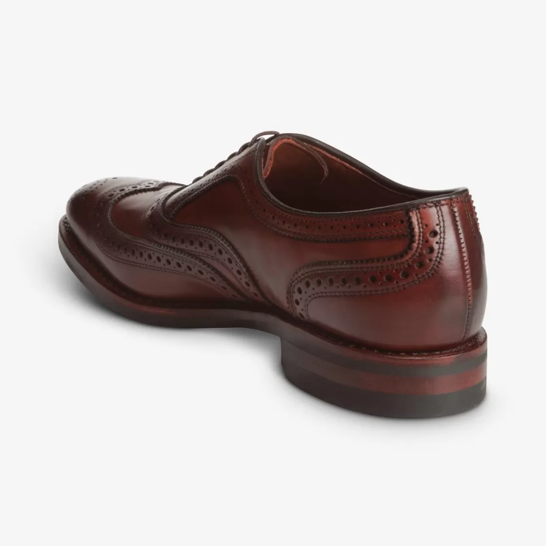 SHOES | SHOE CARE Allen Edmonds Oxfords | Wingtips | Recraftable Shoe*McAllister Wingtip Oxford Dress Shoe with Dainite Sole Dark Chili