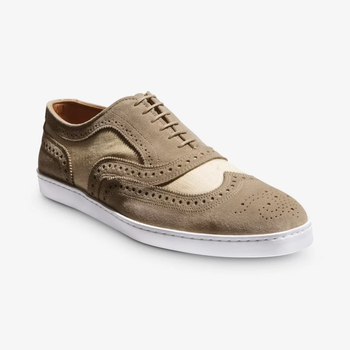 SHOES Allen Edmonds Dress Sneakers | Wingtips*McAllister Wingtip Spectator Sneaker Bone Suede