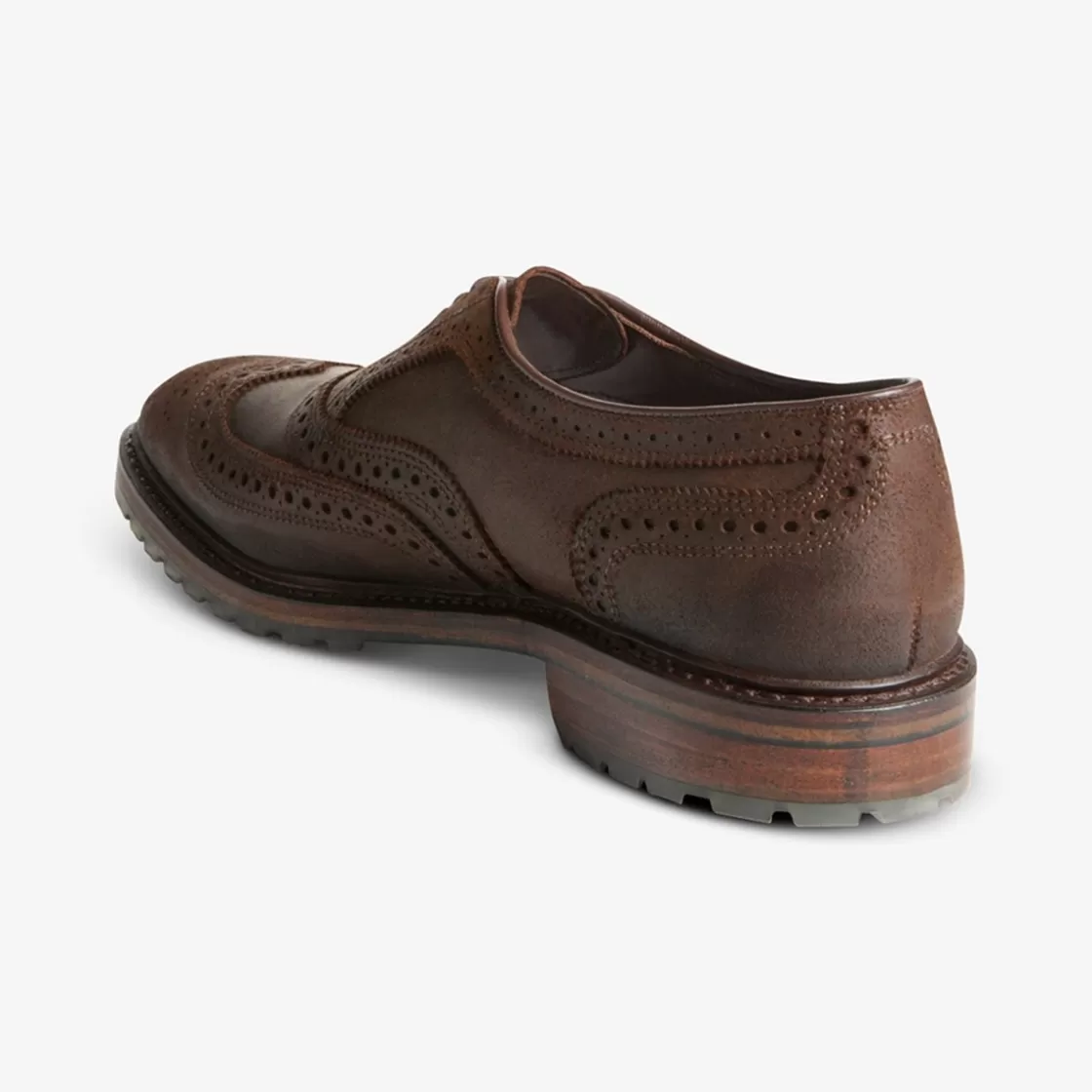 SHOES Allen Edmonds Oxfords | Wingtips*McTavish Wingtip Oxford Waxed Suede Dress Shoe  Brown