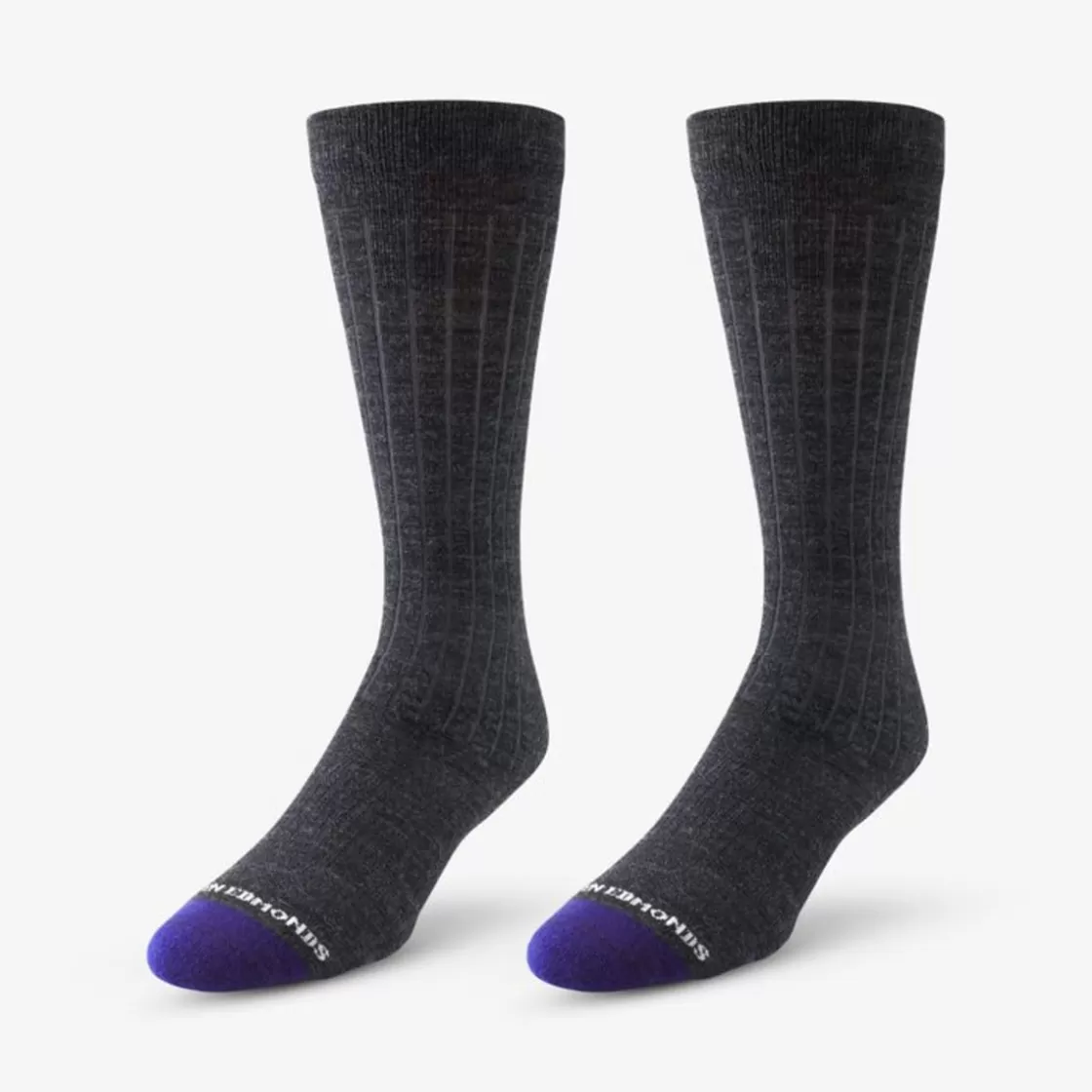 APPAREL & ACCESSORIES Allen Edmonds Socks*Mid-calf Merino Cool Dress Socks Charcoal Grey