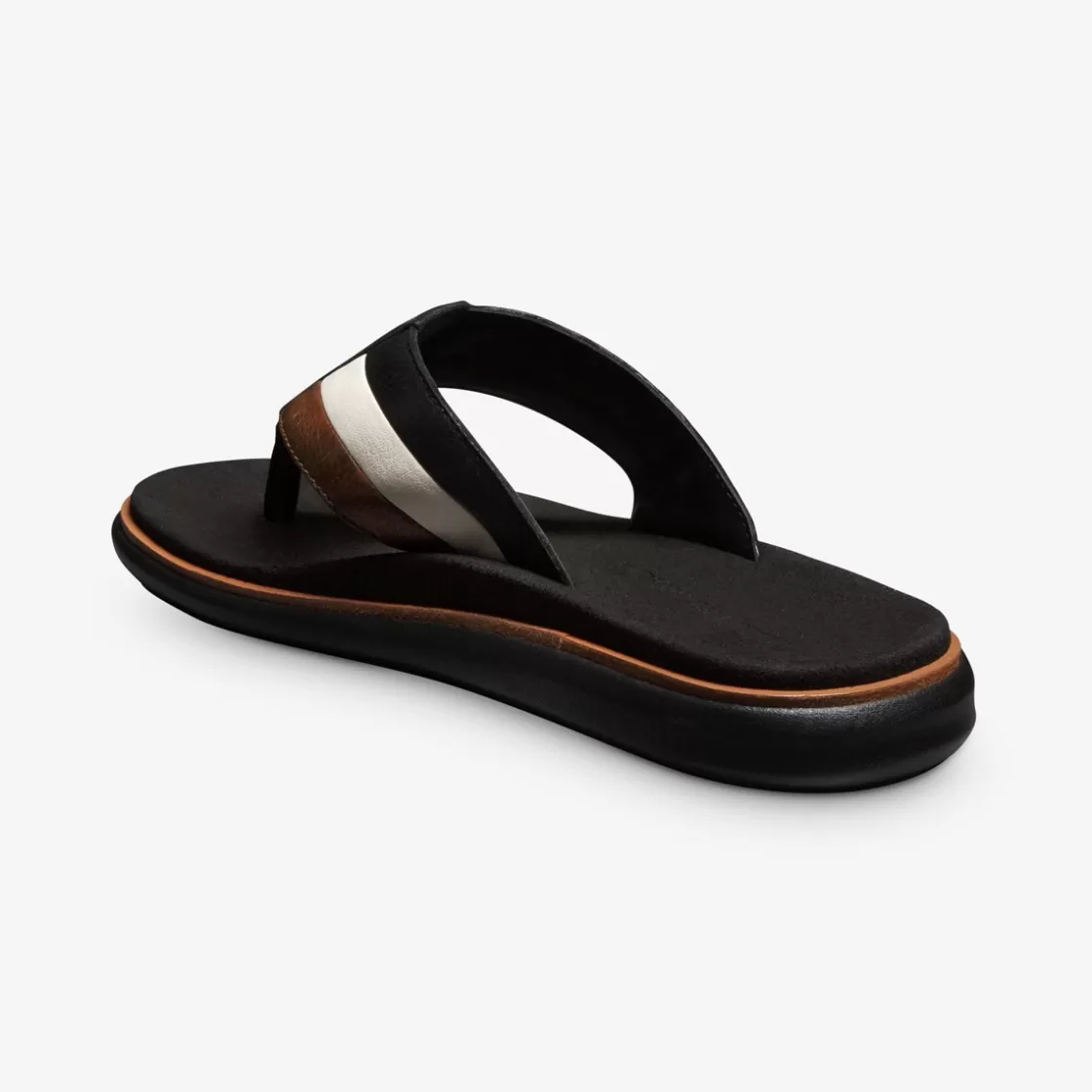 SHOES Allen Edmonds Casual Shoes*Naples Signature Thong Sandal AE Signature Flag Leather