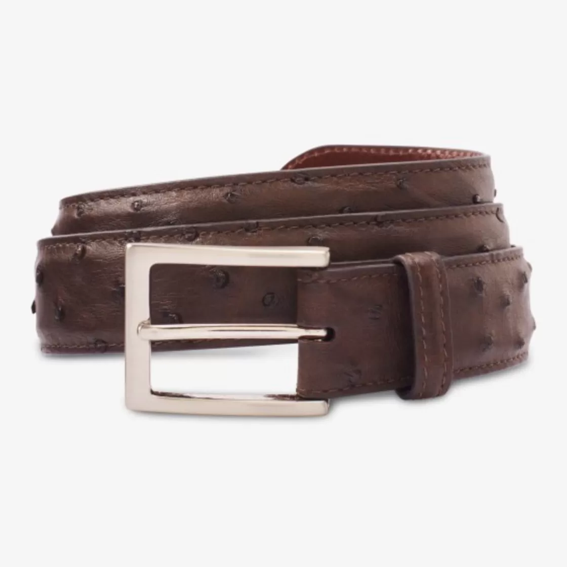 APPAREL & ACCESSORIES Allen Edmonds Dress Belts*Ostrich Avenue Dress Belt  Espresso Brown