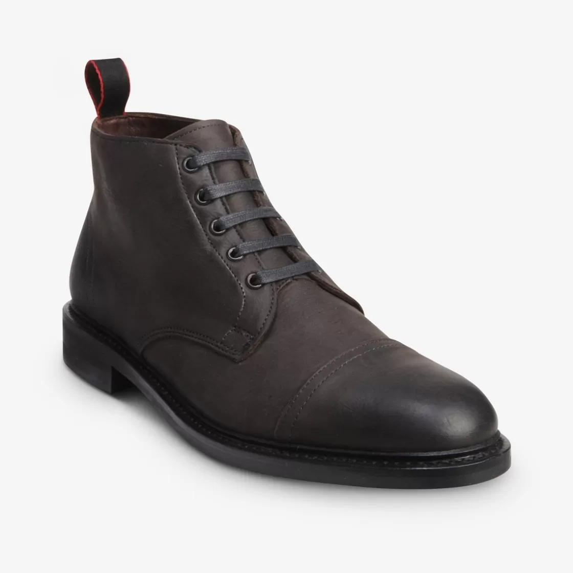 SHOES | SHOE CARE Allen Edmonds Casual Boots | Lace Up Boots | Recraftable Shoe*Patton Cap-toe Boot with Dainite Rubber Sole Grey