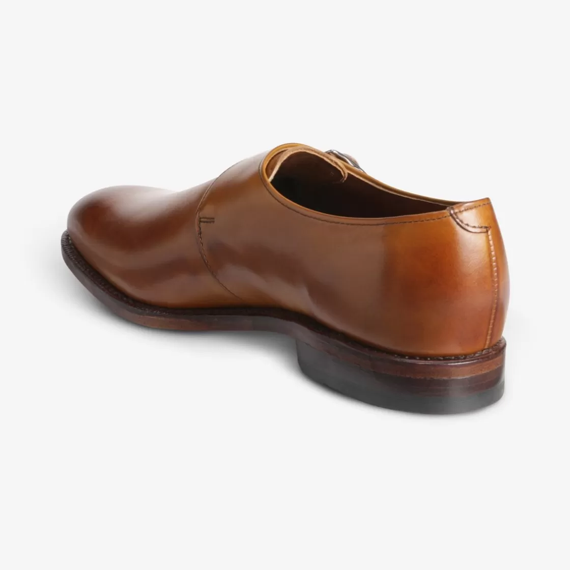 SHOES Allen Edmonds Monk Straps*Plymouth Single Monk Strap Dress Shoe Walnut Brown