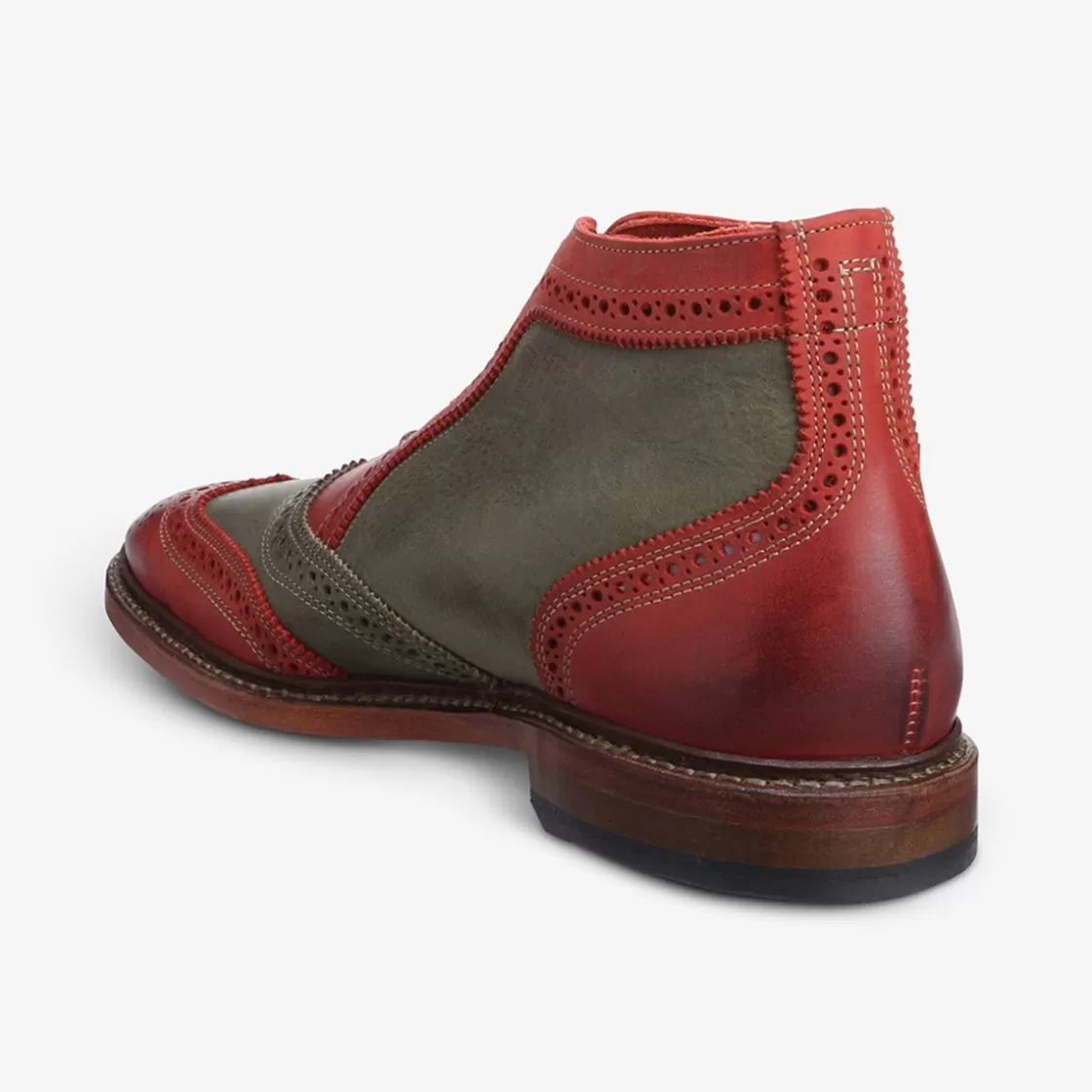 SHOES Allen Edmonds Casual Shoes*Santamok Wingtip Boot Green/Red