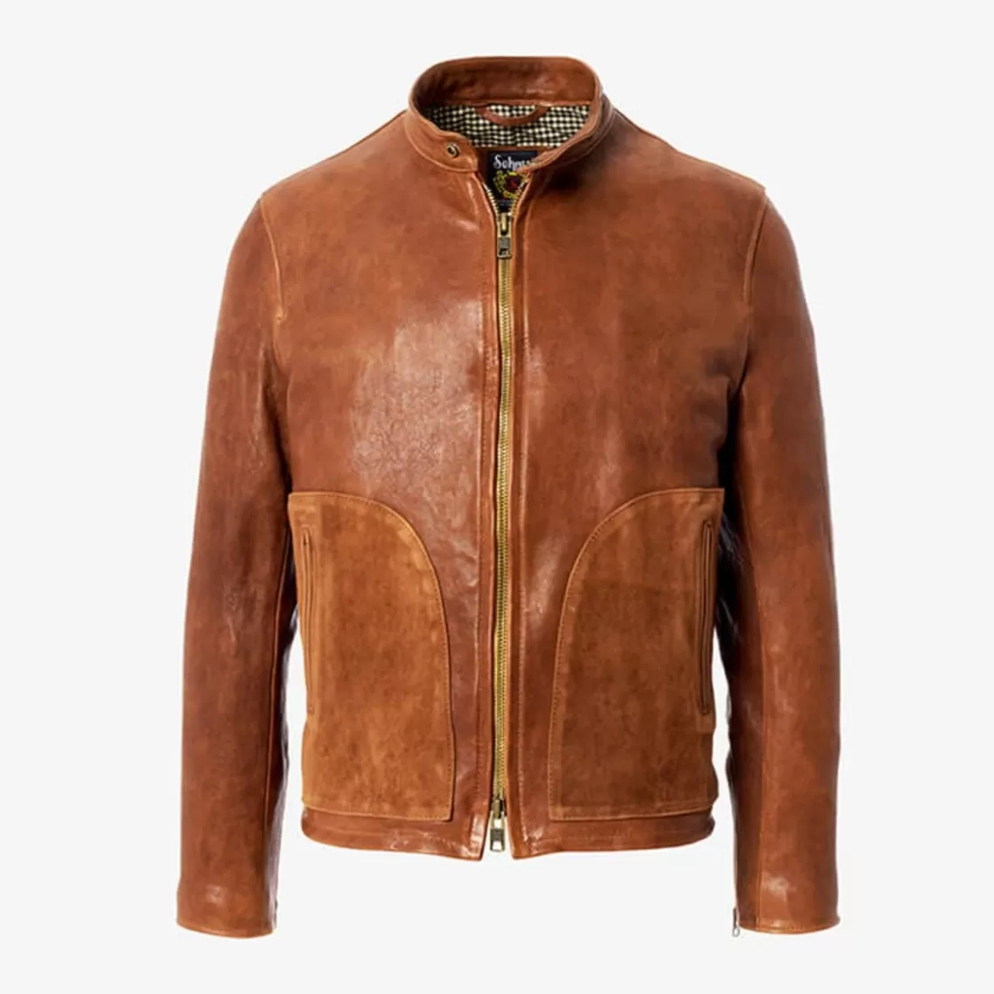 APPAREL & ACCESSORIES Allen Edmonds Outerwear & Vests*Schott® N.Y.C. Cafe Racer Jacket Brown