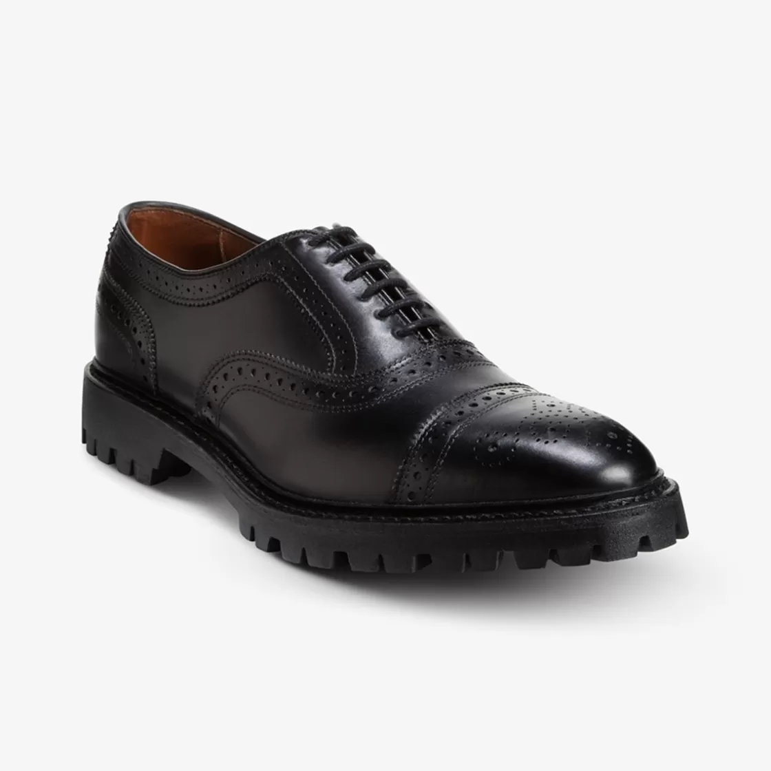 SHOES | SHOE CARE Allen Edmonds Cap-Toes | Oxfords | Recraftable Shoe*Strand Cap-toe Oxford Dress Shoe with Lug Sole Black