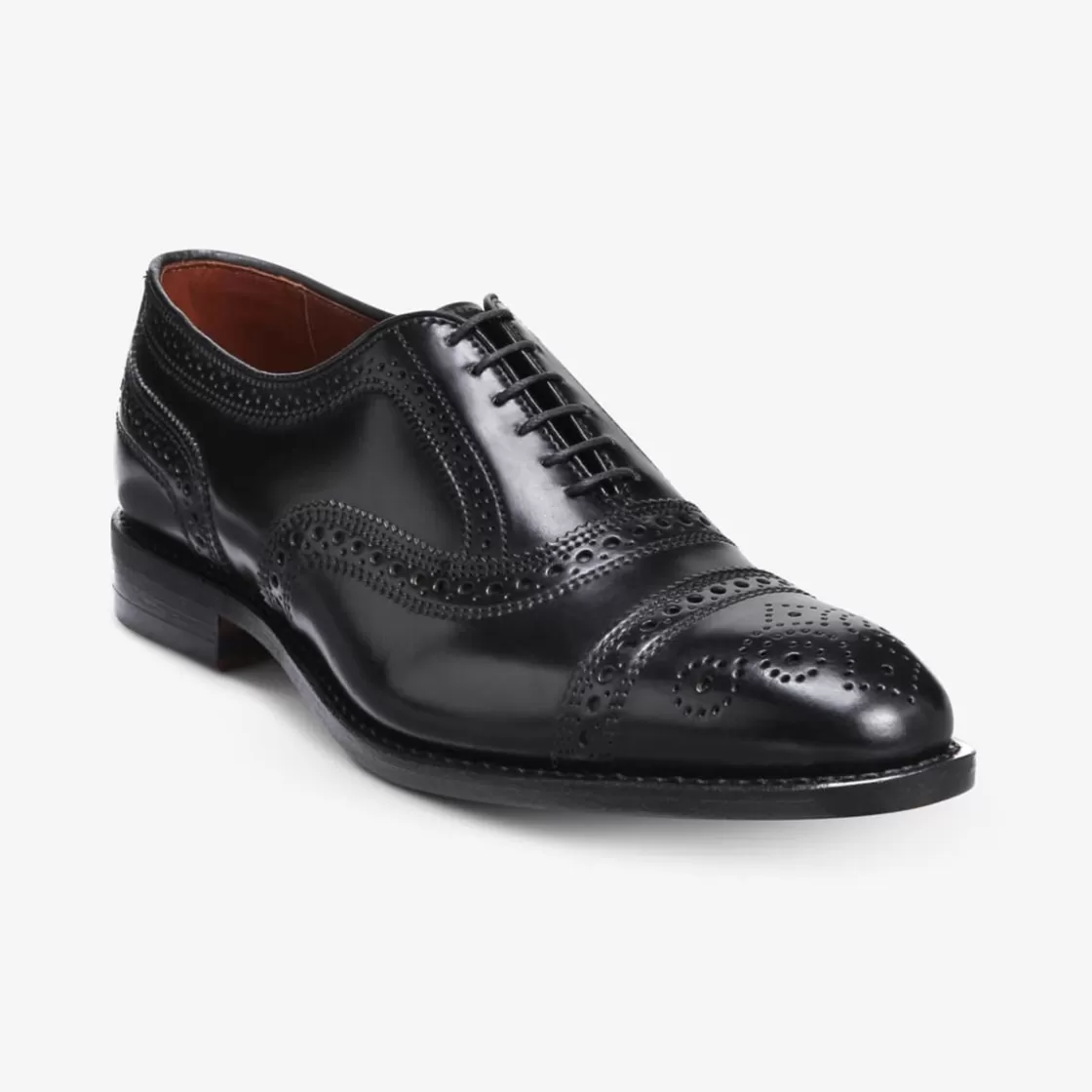 SHOES Allen Edmonds Cordovan Collection | Cap-Toes | Oxfords*Strand Shell Cordovan Cap-toe Oxford Dress Shoe Black