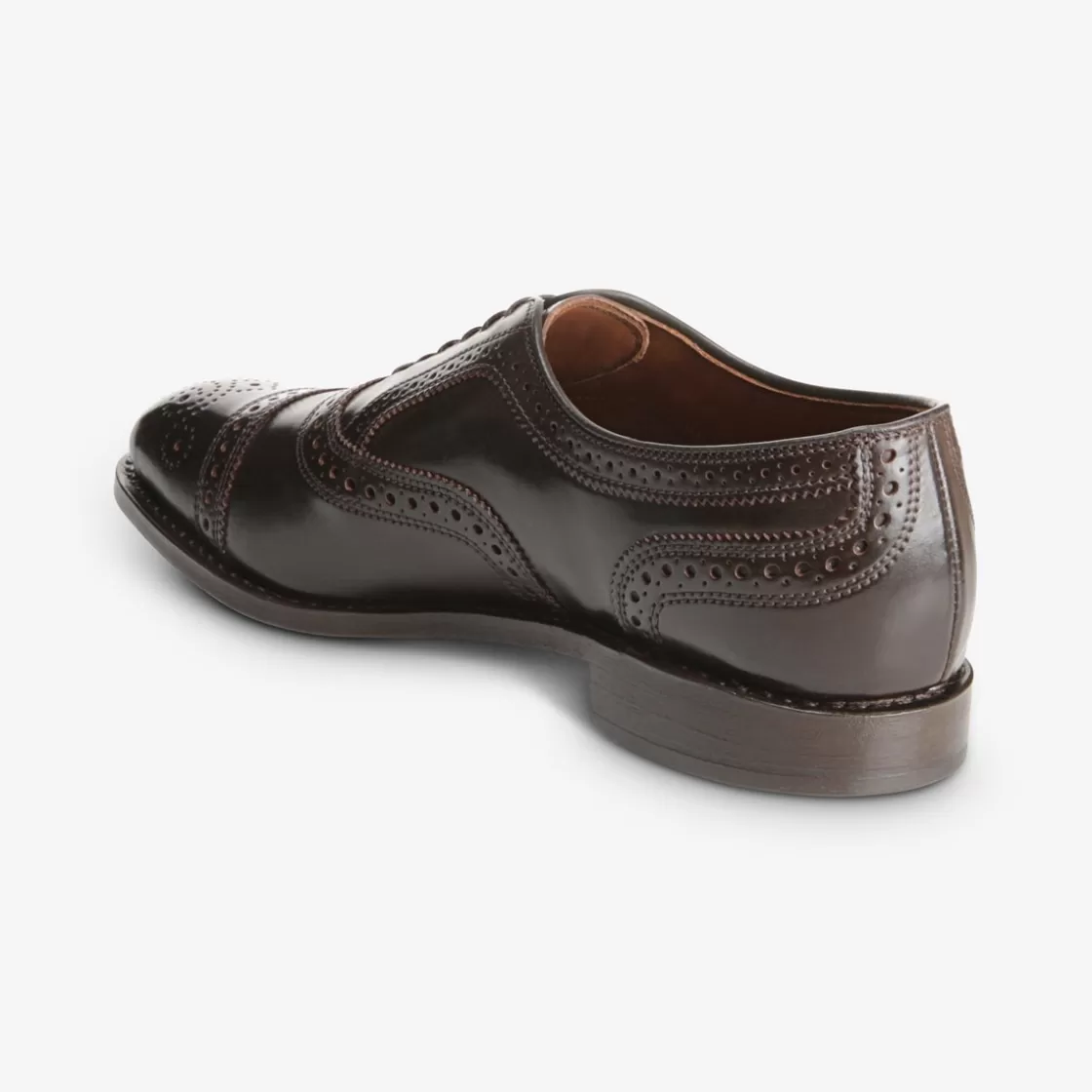 SHOE CARE Allen Edmonds Recraftable Shoe*Strand Shell Cordovan Cap-toe Oxford Dress Shoe Brown