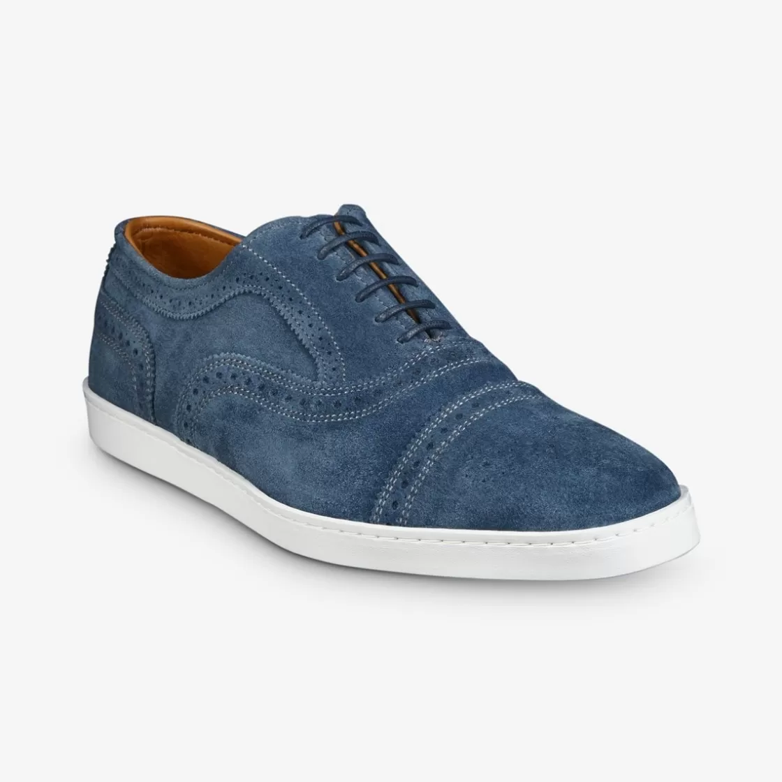 SHOES Allen Edmonds Sneakers | Dress Sneakers | Oxfords*Strand Suede Oxford Dress Sneaker Denim Suede