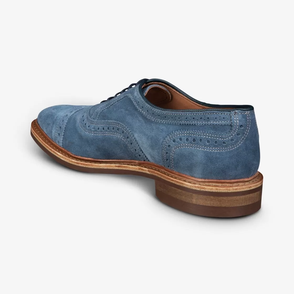 SHOES Allen Edmonds Casual Shoes | Cap-Toes | Oxfords*Strandmok Cap-toe Oxford with Dainite Rubber Sole Denim Suede