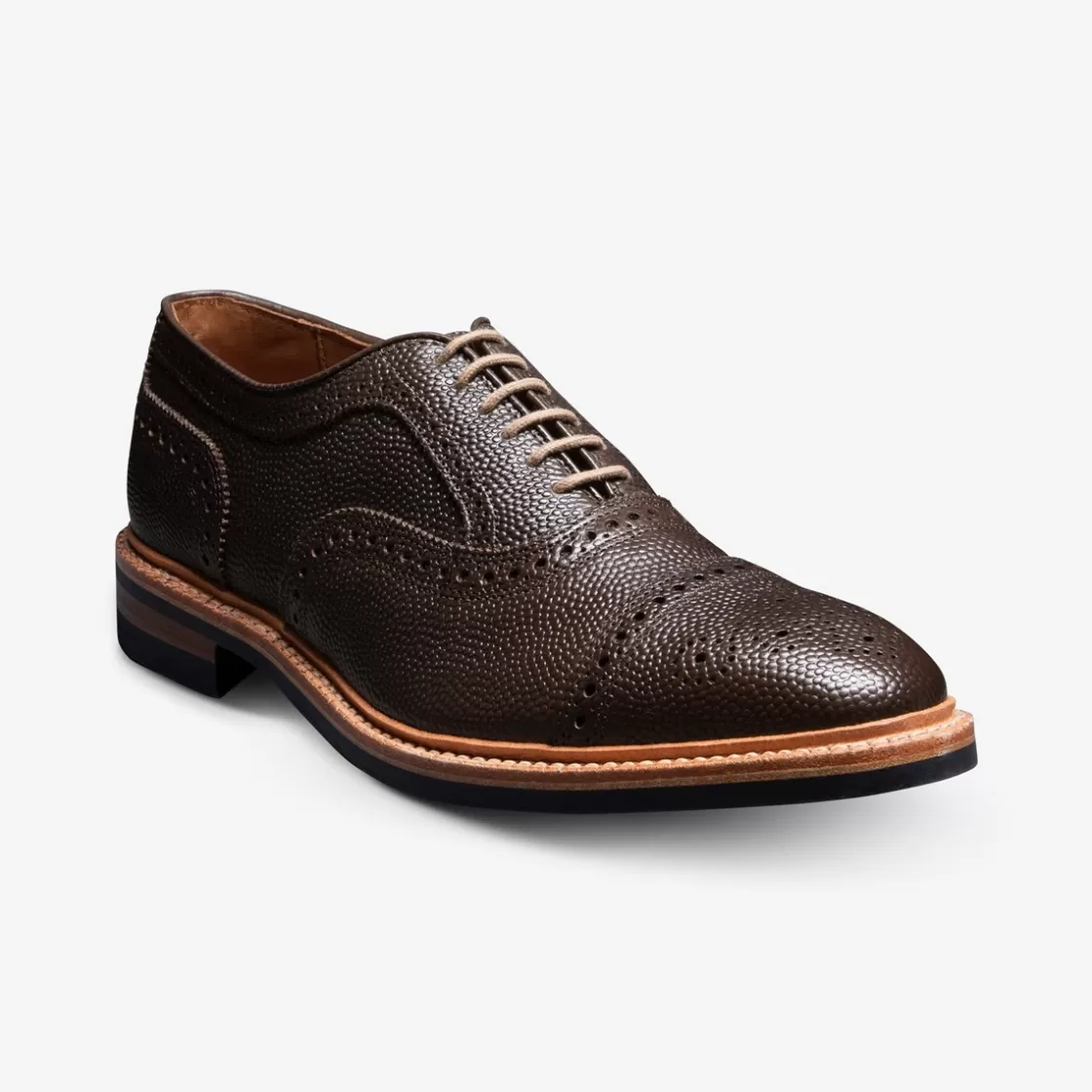 SHOES | SHOE CARE Allen Edmonds Casual Shoes | Cap-Toes | Oxfords | Recraftable Shoe*Strandmok Football Grain Cap-toe Oxford Brown