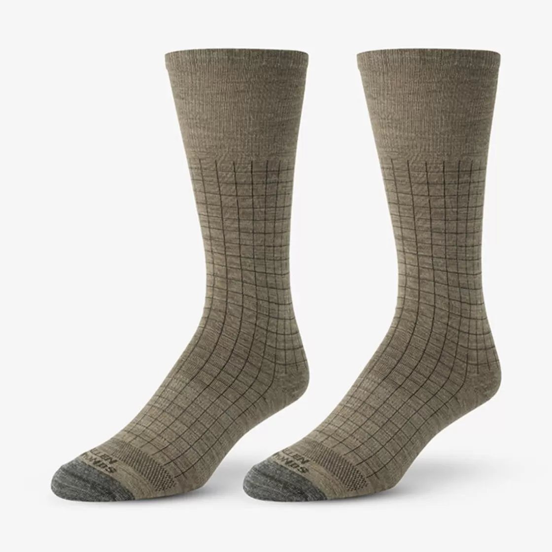 APPAREL & ACCESSORIES Allen Edmonds Socks*Windowpane Merino Cool Dress Socks Oatmeal